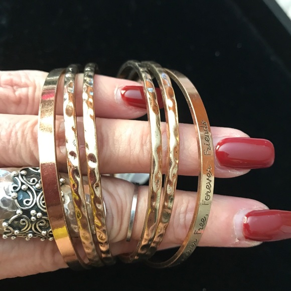 Free People Set Of 6 Inspirational Bangles💝 - Picture 7 of 7